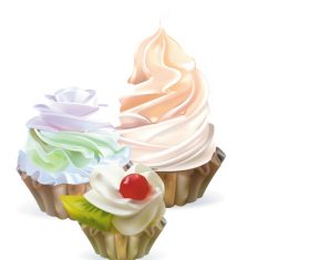 Cupcake illustration design vectors 07
