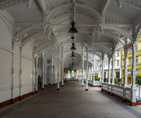 Czech Karlovy Vary cityscape Stock Photo 04