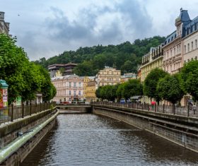 Czech Karlovy Vary cityscape Stock Photo 08