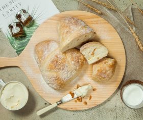 Delicious afternoon tea bread snack Stock Photo 04
