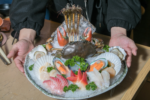 Delicious seafood platter Stock Photo 04