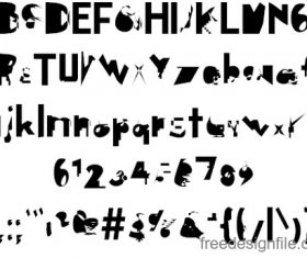 Digital Distortion Fonts