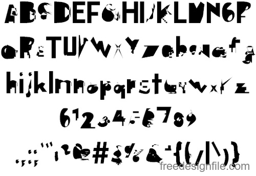 Digital Distortion Fonts