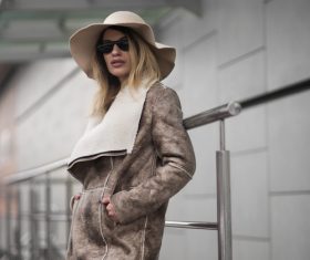 Dressing up fashionable women outdoors Stock Photo 03