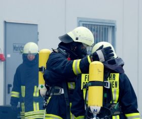 Fireman drill Stock Photo 07