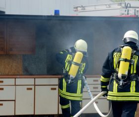 Fireman drill Stock Photo 08