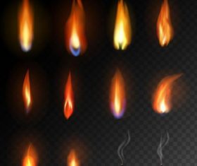 Flames fire illustration vector