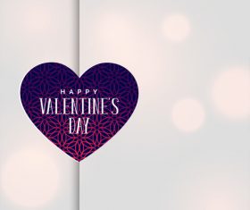 Floral heart shape with valentines day card vector