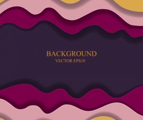 Frame paper layers background design vectors 03
