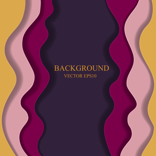 Frame paper layers background design vectors 04