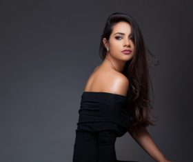 Girl looking back Stock Photo