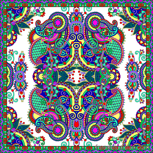Green ethnic pattern seamless vectors 01
