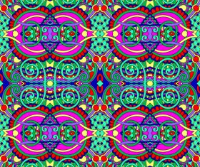 Green ethnic pattern seamless vectors 04