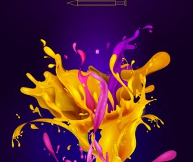 Happy holi festival colorful background vector 05