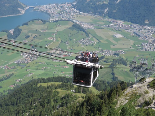 High altitude cable car Stock Photo 01