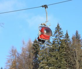 High altitude cable car Stock Photo 02