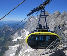 High altitude cable car Stock Photo 06