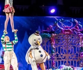 Highly ornamental acrobatic performance Stock Photo 02