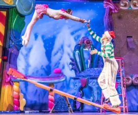 Highly ornamental acrobatic performance Stock Photo 05