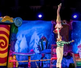 Highly ornamental acrobatic performance Stock Photo 07