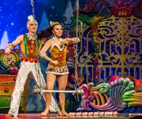 Highly ornamental acrobatic performance Stock Photo 10