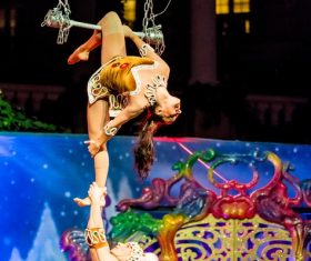 Highly ornamental acrobatic performance Stock Photo 11