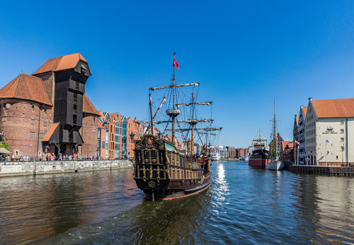 Historical and cultural city Gdansk city scenery Stock Photo 06