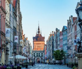 Historical and cultural city Gdansk city scenery Stock Photo 12