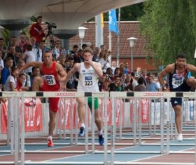 Hurdle race Stock Photo 02