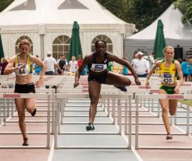 Hurdle race Stock Photo 07