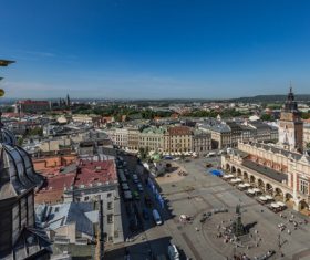 Krakow cityscape Poland Stock Photo 04