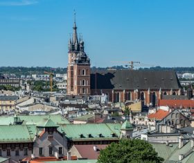 Krakow cityscape Poland Stock Photo 11