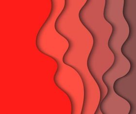 Layered wavy abstract background vectors