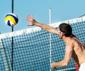 Leisure beach volleyball Stock Photo 01