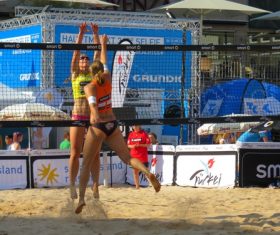 Leisure beach volleyball Stock Photo 03