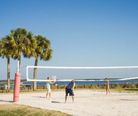 Leisure beach volleyball Stock Photo 05