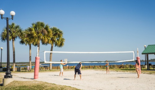 Leisure beach volleyball Stock Photo 05