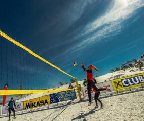 Leisure beach volleyball Stock Photo 07