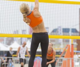 Leisure beach volleyball Stock Photo 10