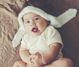 Lively and lovely baby Stock Photo 05