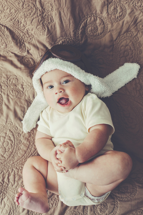 Lively and lovely baby Stock Photo 05