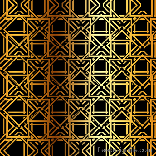 Luxury golden vector seamless pattern vector 01