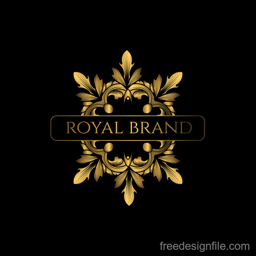 Royal logo luxury design modern Royalty Free Vector Image
