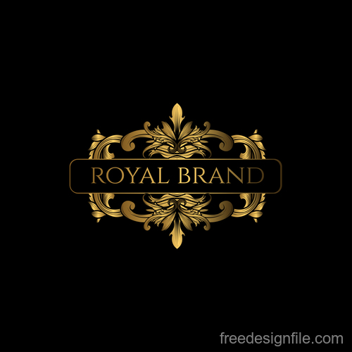 Luxury royal logo design vectors 03