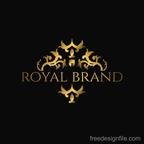 Luxury royal logo design vectors 04