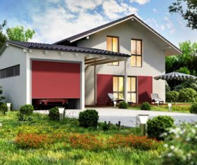 Luxury villa with beautiful landscape Stock Photo 01