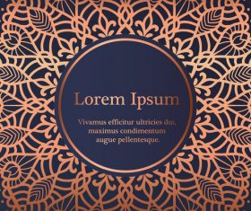 Mandala ornaments with vintage background vector 02