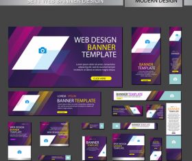 Mega banner design vectors 03