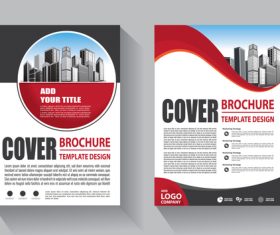 Modern cover brochure template design vector 01