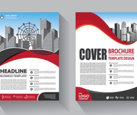 Modern cover brochure template design vector 02